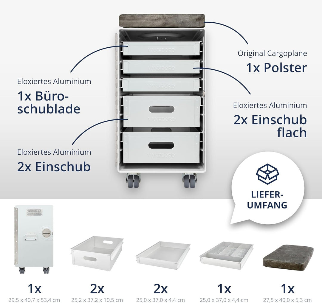 Hocker Schubladenschrank, Rollcontainer, Metallschrank, Büroschrank, Industrial Möbel, Aktenschrank