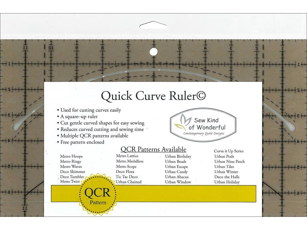 Sew Kind of Wonderful QCR Ruler Quick Curve Kurvenlineal, Originalversion, Originalversion