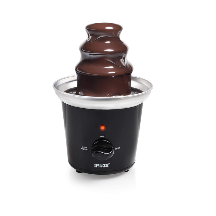 Princess Schokoladenbrunnen - 3 Ebenen, Warmhaltefunktion, Fliessfunktion, 0,4 L, 32 W, 292994, Schw