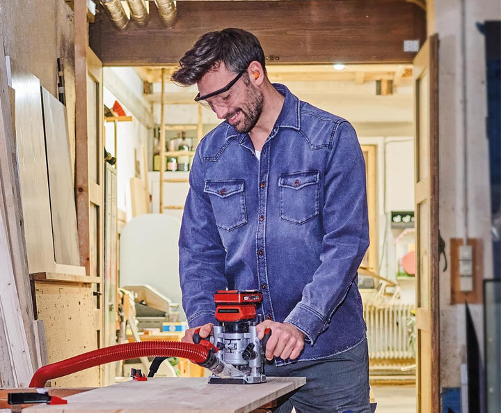 Einhell Professional Akku-Oberfräse TP-RO 18 Li BL-Solo Power X-Change (18 V, Li-Ion, Hubhöhe 35 mm,