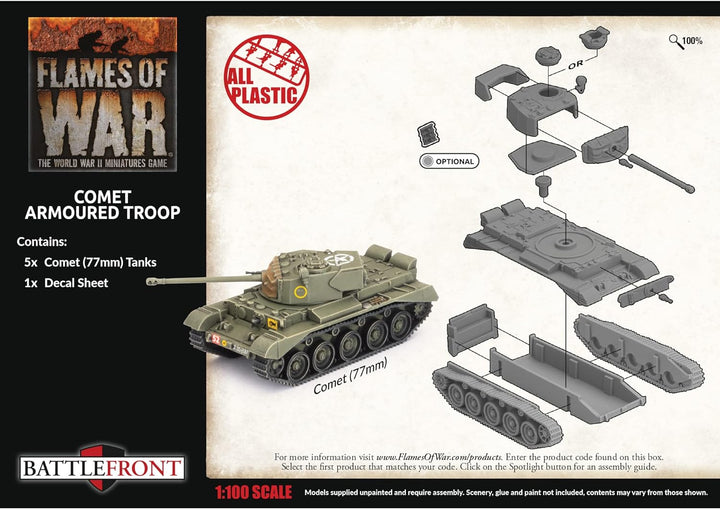 Flames of War Comet Armoured Troop