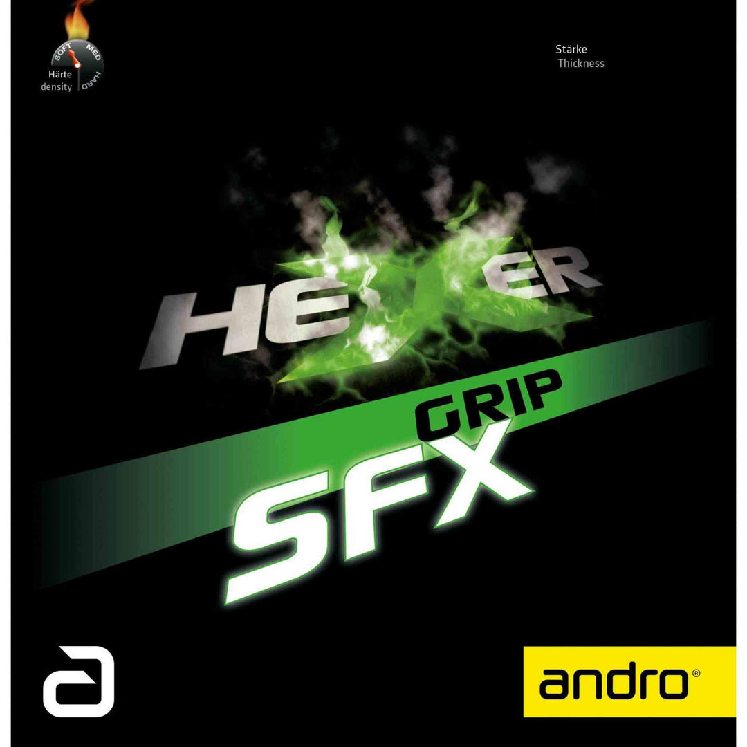 ANDRO Belag Hexer Grip SFX, 1,9 mm, rot