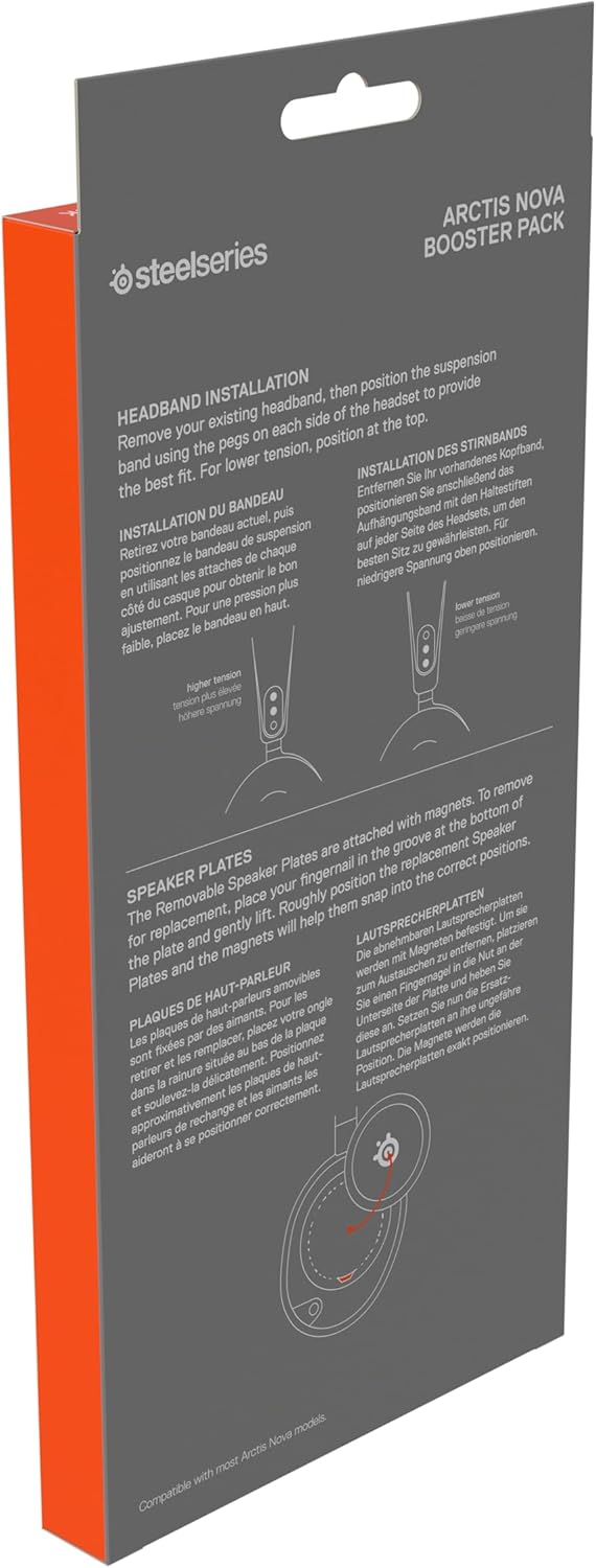 SteelSeries Arctis Nova Booster Pack Mint - Gaming Headset Zubehör - Zweifarbiger Nylon-Kopfband - I