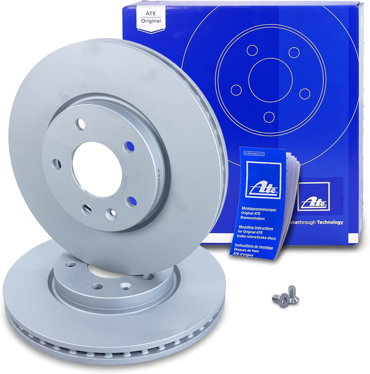 ATE Bremsenset Vorderachse inkl. Bremsscheiben vorne Ø 300 mm und Ceramic Bremsbeläge vorne Kompatib
