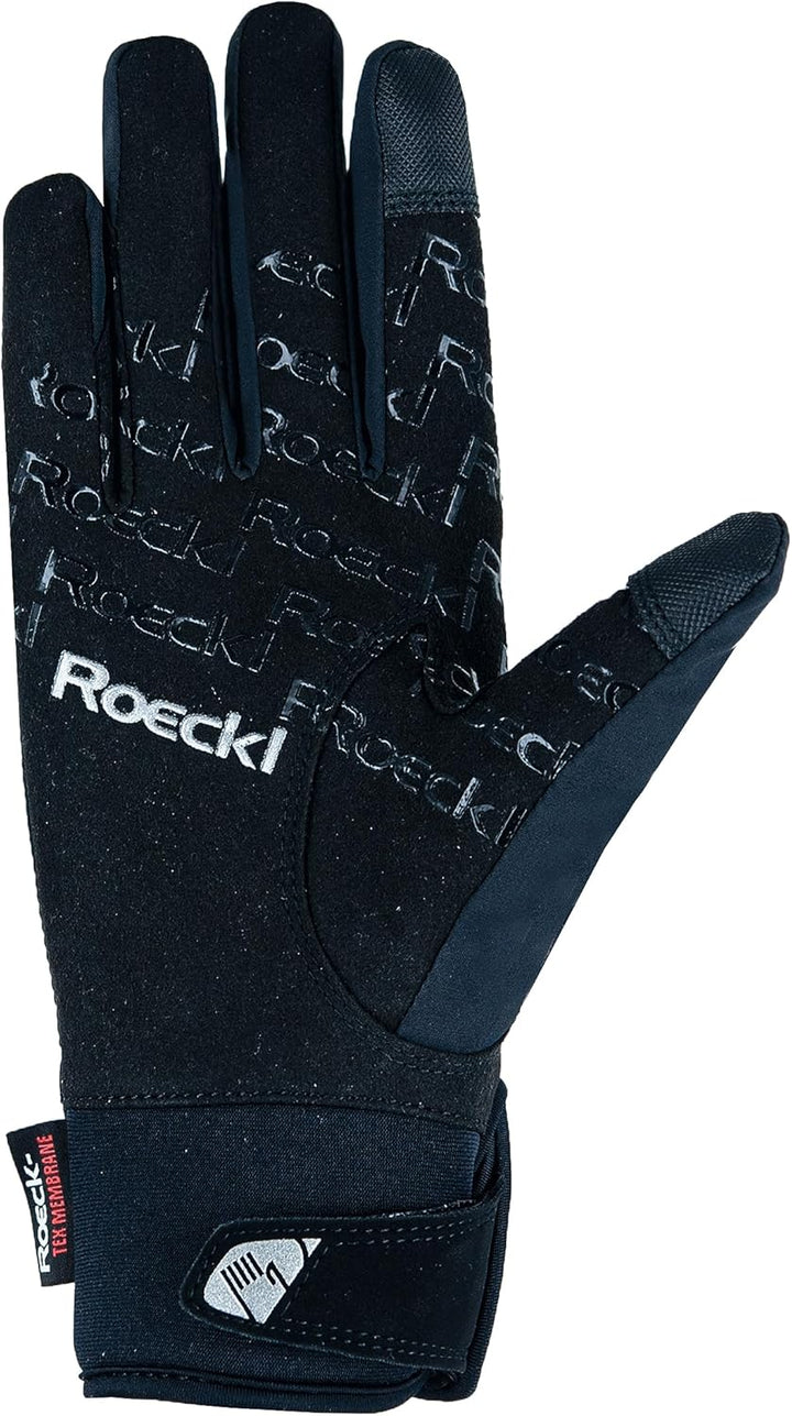 Roeckl Sports Reithandschuh WAREGEM, Turnier Winter Handschuh, 2 Farben, Grösse 6-11 6 Schwarz, 6 Sc