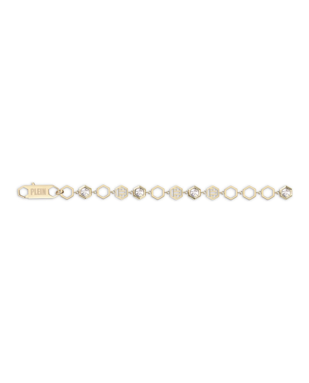 Philipp Plein Damen Armband Edelstahl IP Gold Hexagon LUX PJ5AA05BU