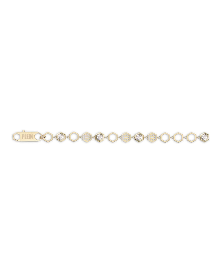 Philipp Plein Damen Armband Edelstahl IP Gold Hexagon LUX PJ5AA05BU