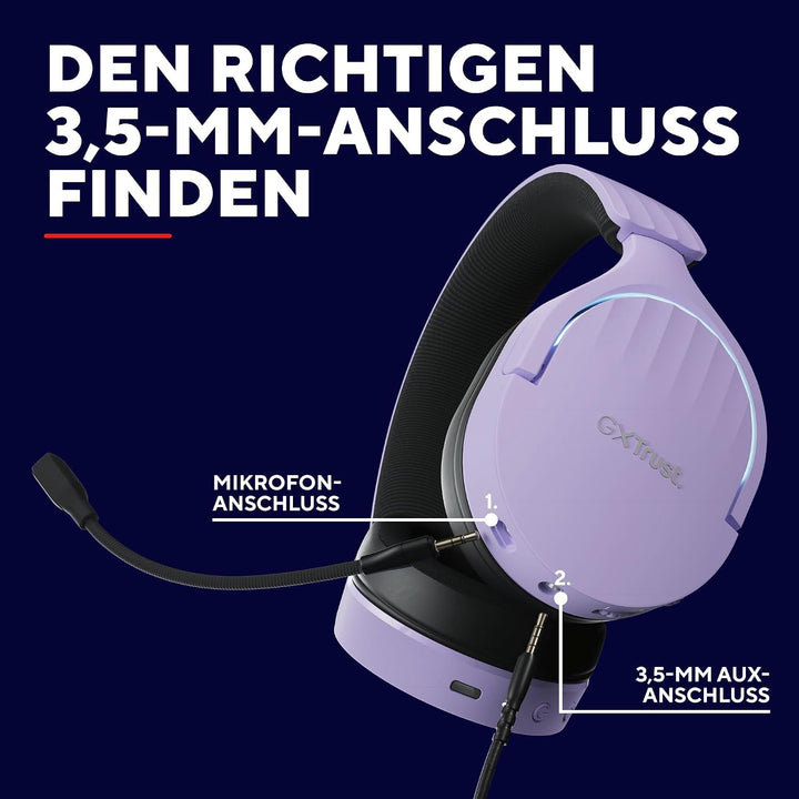 Trust Gaming GXT 491P Fayzo Gaming Headset Bluetooth + 2.4 GHz, 7.1 Surround Sound, 22H Akkulaufzeit