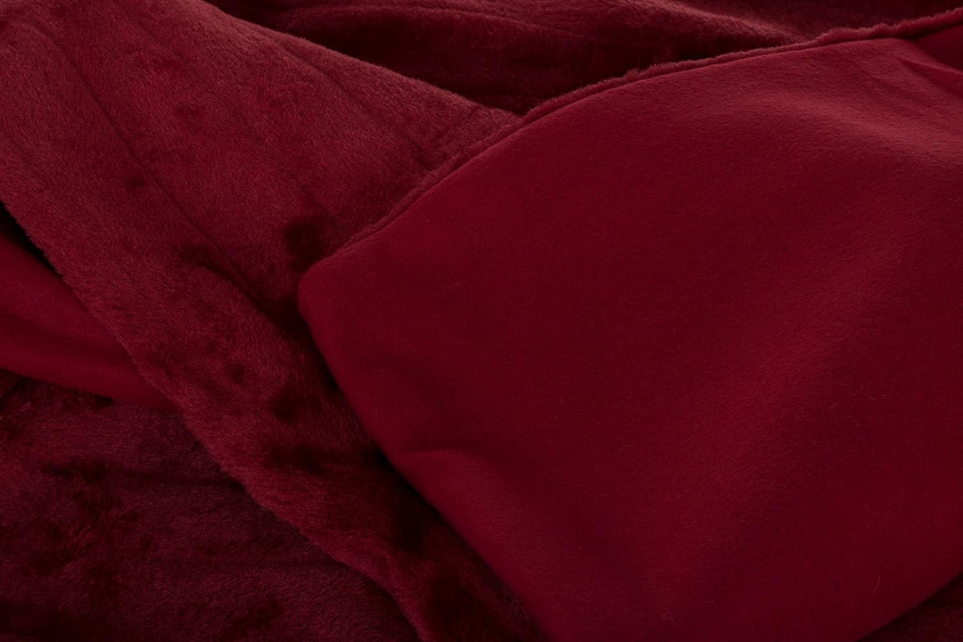 Felldecke Kuscheldecke Nerzfelloptik - 150 x 200 cm | 1150g - Rot Rot 150 x 200, Rot 150 x 200