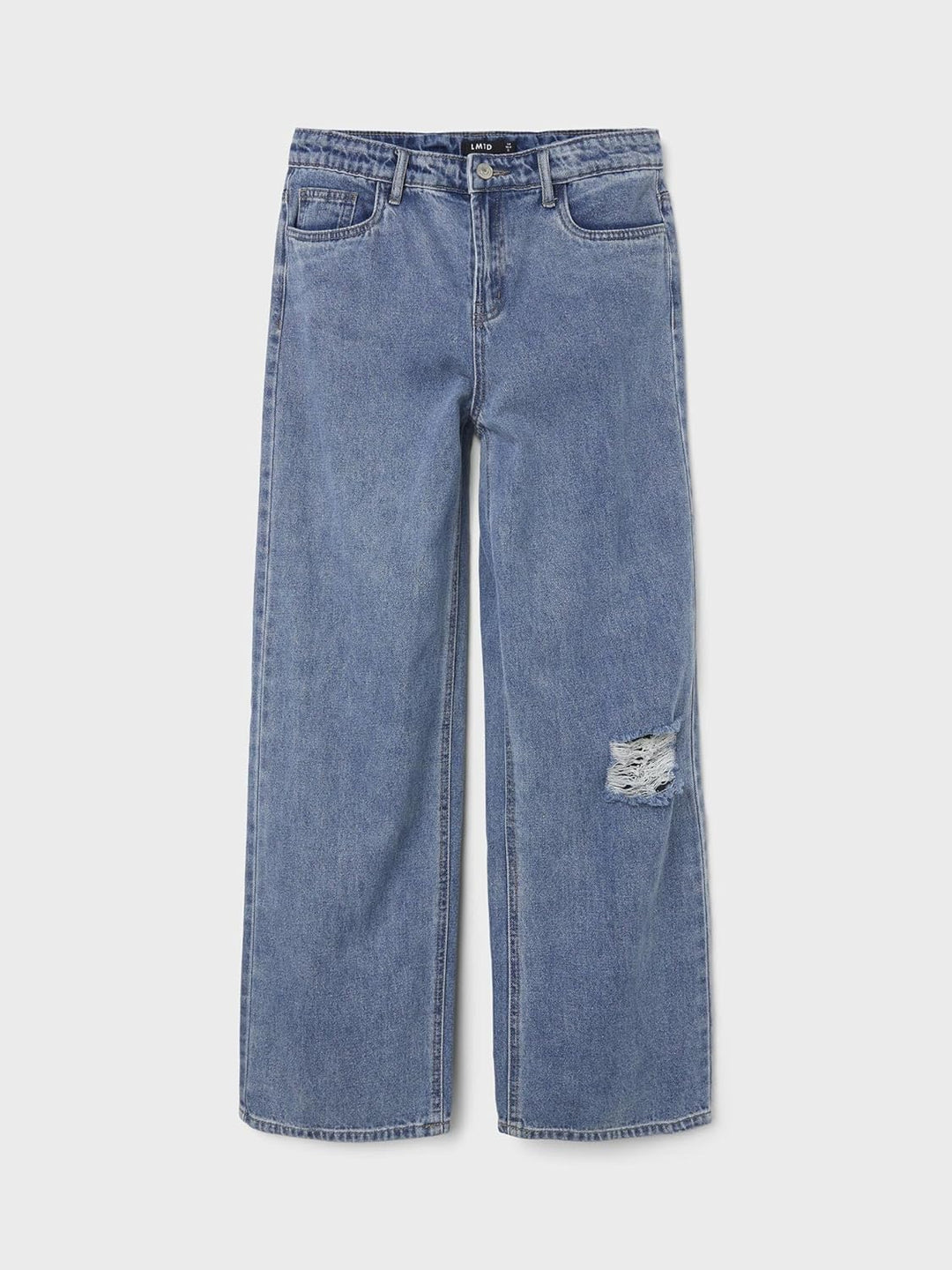 NAME IT Mädchen Nlfnoizza DNM Hw Straight Pant Noos Jeans 128 Medium Blue Denim, 128 Medium Blue Den
