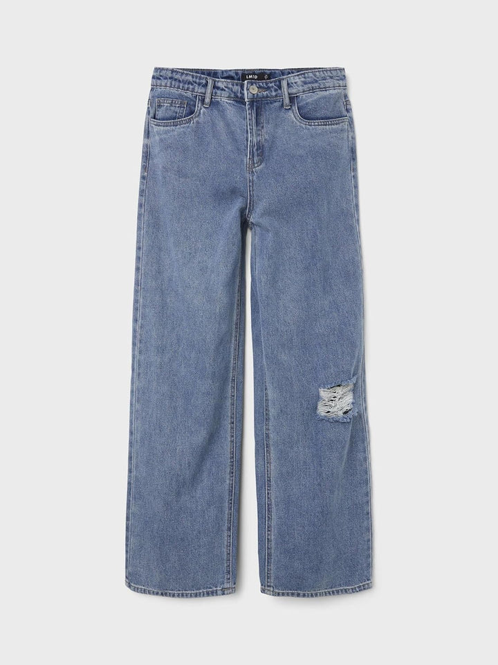 NAME IT Mädchen Nlfnoizza DNM Hw Straight Pant Noos Jeans 176 Medium Blue Denim, 176 Medium Blue Den