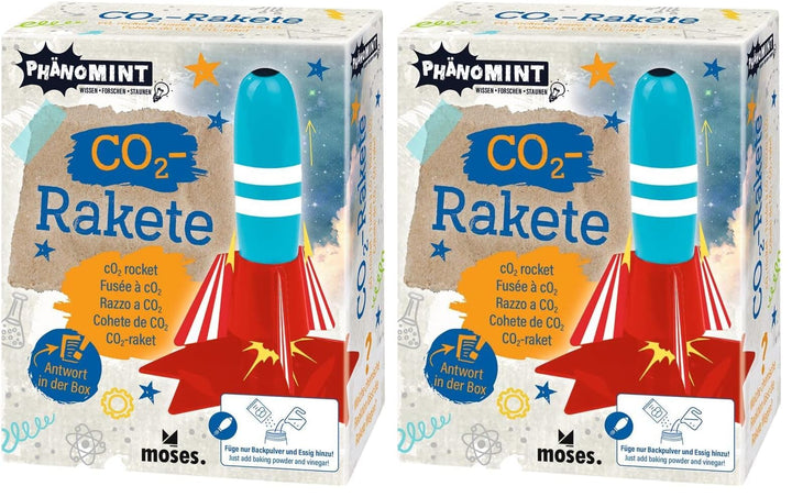 moses. PhänoMINT CO2 - Rakete, Experimentier-Set für kleine Raketenwissenschaftler, Kunststoff-Raket