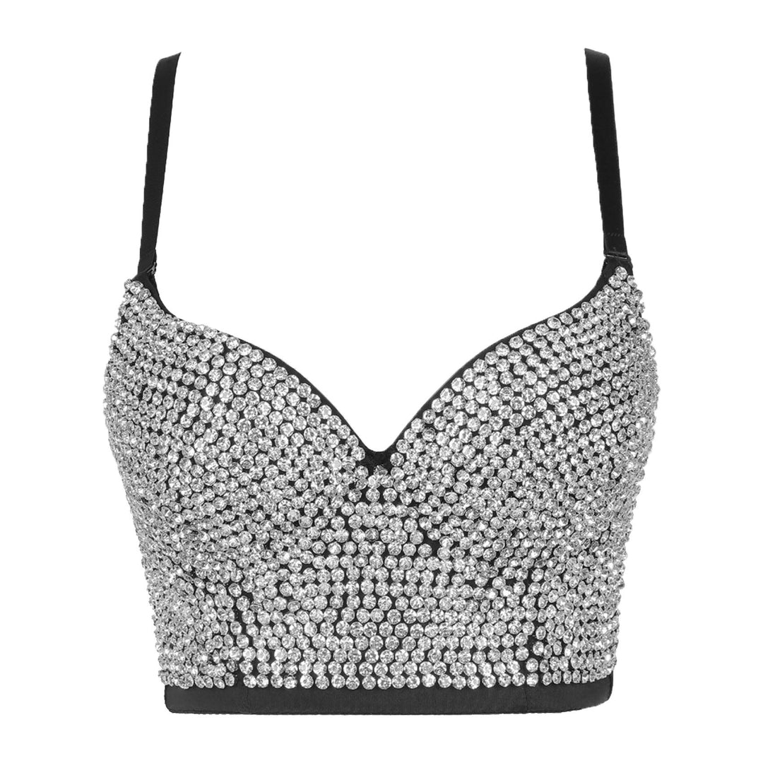 Woboren Damen Korsett Bustier BH Dessous Tank Top Trägertop Crop Top Corsage Schlanke Weste 