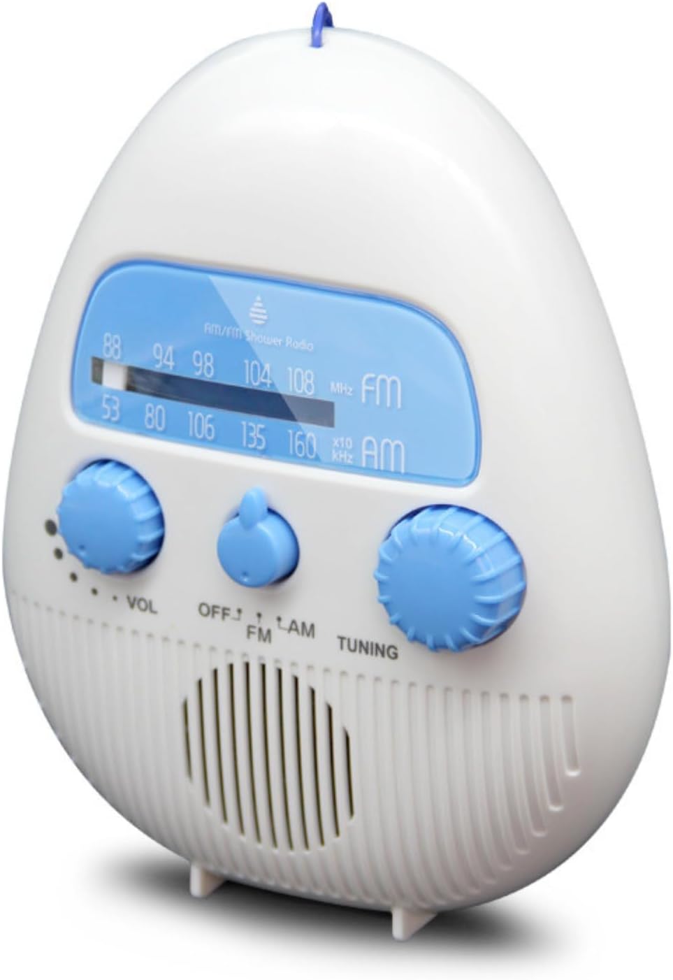 Wasserdichtes Duschradio AM FM Hängendes Kabelloses Badezimmerradio Batteriebetriebenes Badradio mit
