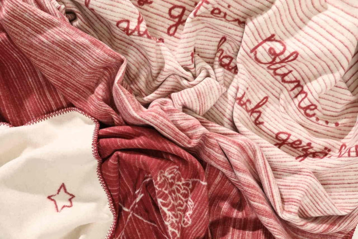 KOLTER Vegane Wohndecke Biodecke Kuscheldecke Der Kleine Prinz Blume