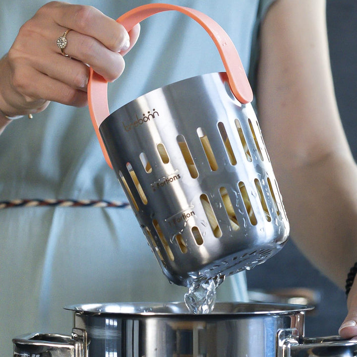 Trebonn - CookinPodPRO Coral Backkorb aus Edelstahl. Ideal zum Backen von Nudeln, zum Dämpfen und zu