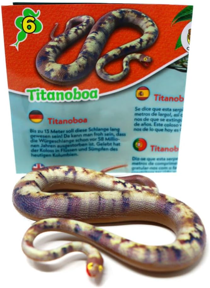 Generisch Blue Ocean Snakes Sammelfiguren 2024 - Planet Wow Farbwechsel Schlange - Figur 6. Titanobo