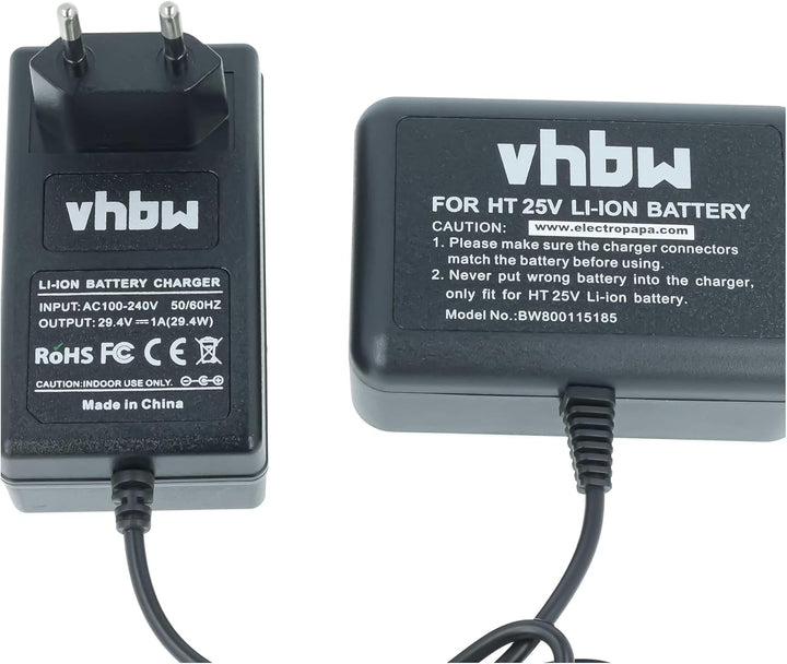 vhbw Ladegerät kompatibel mit Hitachi DH 25DAL, DH 25DL Werkzeug Akkus