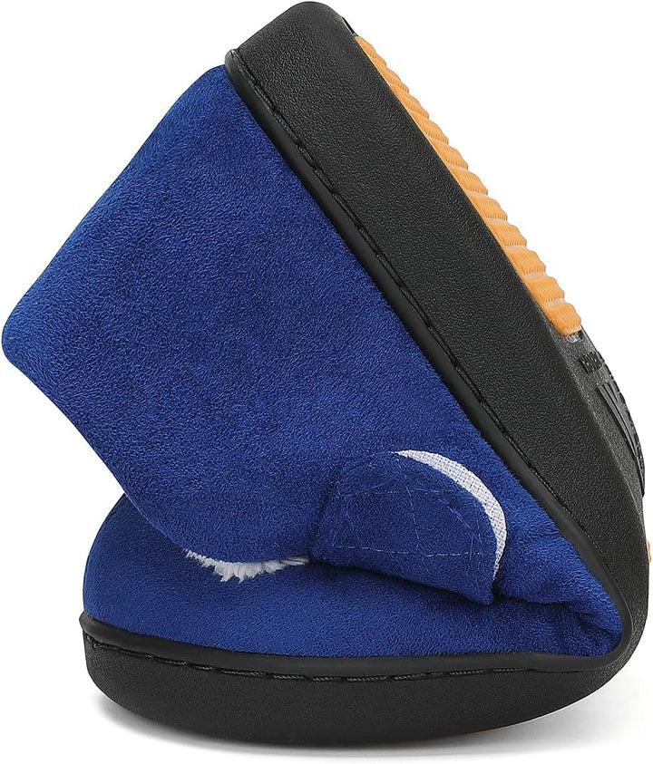 Mishansha Herren Winter Warme Hausschuhe Memory Foam Plüsch Pantoffeln,Gr.39-48 Dunkelblau 39 EU, Du