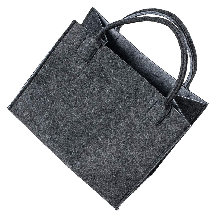 LaFiore24 Hochwertige Filztasche Einkaufstasche Festival Grau-hellgrau, Grau-hellgrau