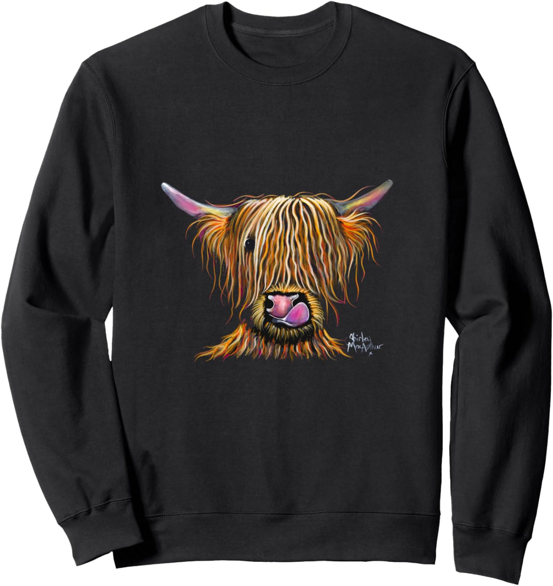 " BRYaN " mit Highland-Kuh-Aufdruck Sweatshirt