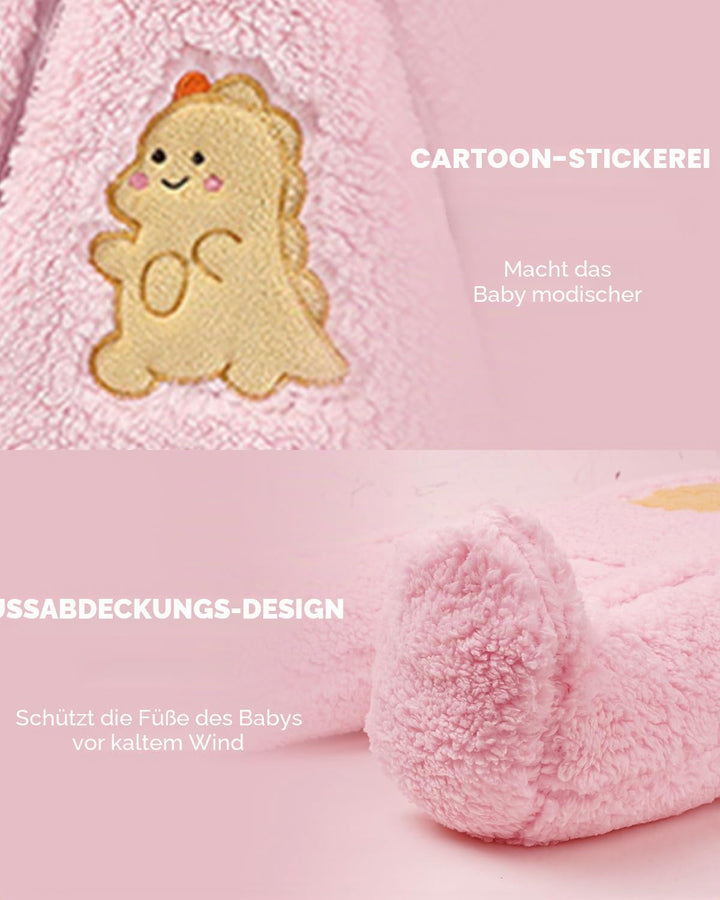 JiAmy Baby Winter Overall Mit Kapuze Schneeanzüge Outfits Fleece Bär Strampler Jungen Mädchen Jumpsu