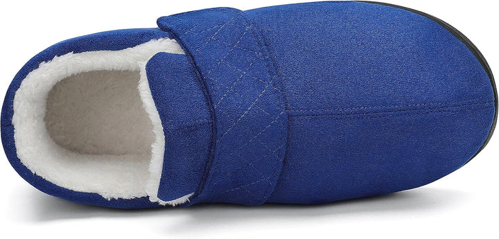 Mishansha Herren Winter Warme Hausschuhe Memory Foam Plüsch Pantoffeln,Gr.39-48 Dunkelblau 41 EU, Du