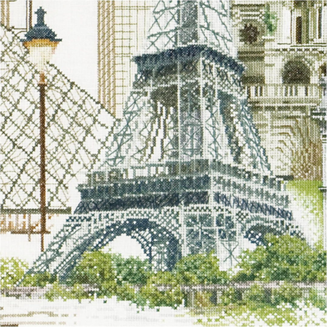 Thea Gouverneur - Kreuzstich-Set - Paris - Leinen - 36 Count - Für Erwachsene - 472, Paris
