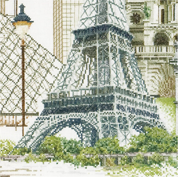 Thea Gouverneur - Kreuzstich-Set - Paris - Leinen - 36 Count - Für Erwachsene - 472, Paris