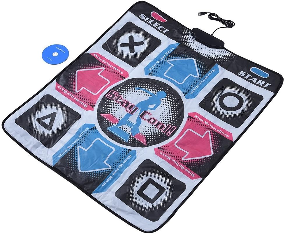 Dance Mat Tanzmatte rutschfest Abriebfest, DDR USB Dancing Pad, Fitness Körperformung Tanz Matte Kom