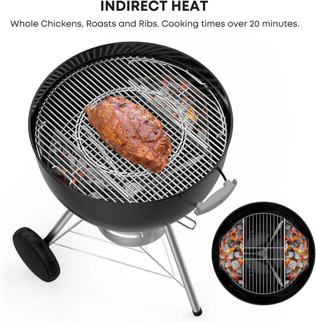 onlyfire Kohlekorb für Weber 57/67cm Holzkohlegrills, Holzkohlekörbe Kugelgrill, Direktes und Indire