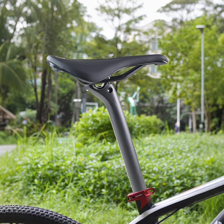 ROADNADO Sattelstütze Carbon Fiber Fahrrad SeatPost Ultraleichte Carbon Bike Post Matte 25.4 / 27.2