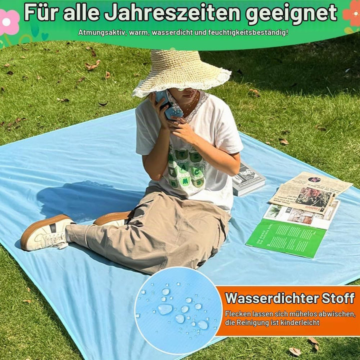 Picknickdecke wasserdicht, 150 x 200 cm Mini picknickdecke, Wasserdicht und schmutzabweisend, Ultral