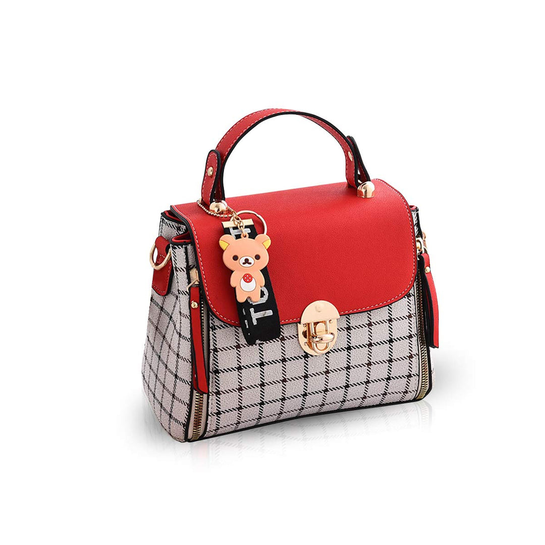 NICOLE&amp;DORIS Handtaschen für Damen Niedliche Umhängetasche Mädchen Reissverschluss Handtasche PU Led