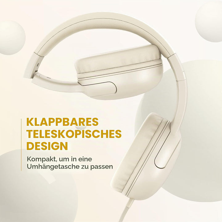 LORELEI E5 Kabelgebundene Kinder-Kopfhörer mit Faltbarer &amp; 3,5mm Klinkenbuchse Verwicklungsfreie Nyl