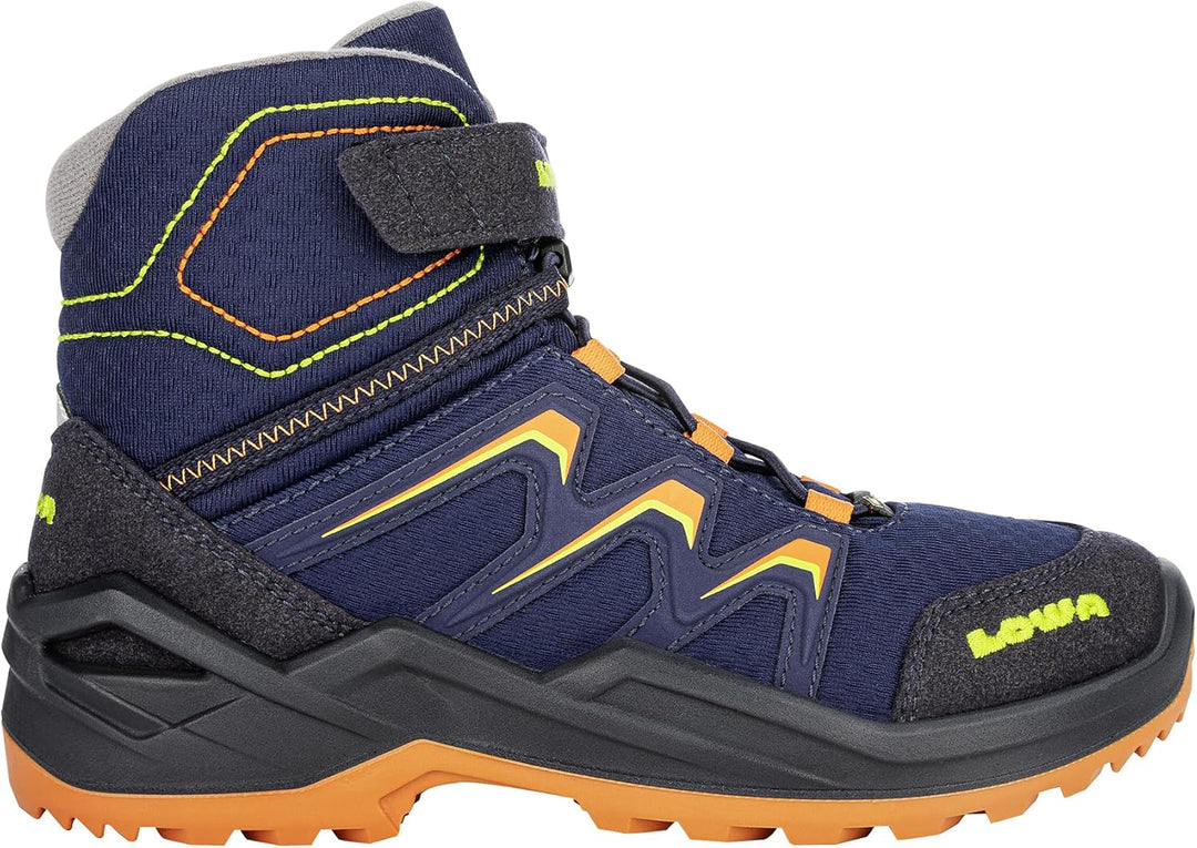 LOWA Stiefel mittel MADDOX WARM GTX MID [2024] 25 EU Navy Orange, 25 EU Navy Orange