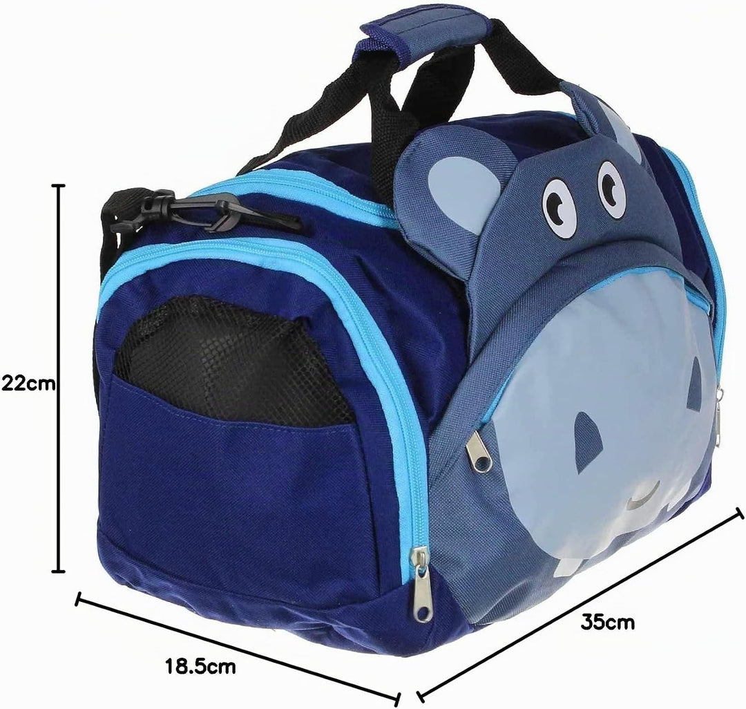Sporttasche Reisetasche verschiedenen Motiven, für Jungen und Mädchen Nilpferd, Nilpferd