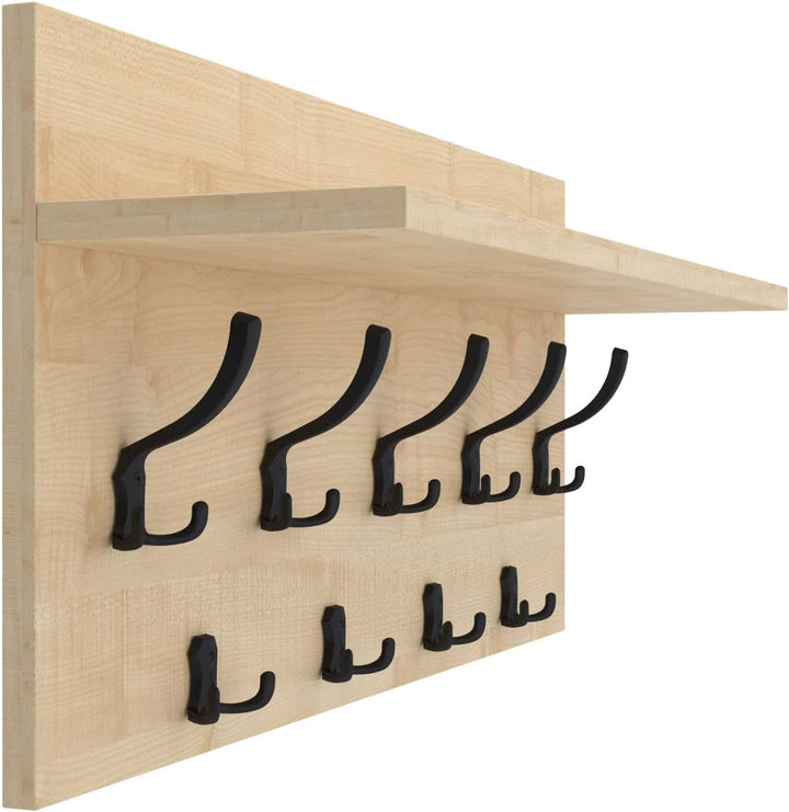 Mikon 40x90 | VERTI Garderobenpaneel Wandgarderobe Garderobe Wandpaneel Kleiderstange SCHWARZ | AHOR