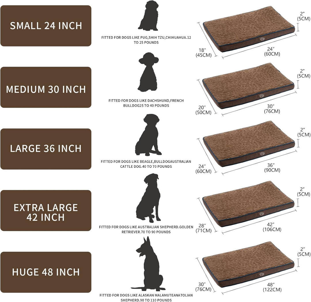EMPSIGN Hundebett-Matte, 76,2 cm, wendbar, warm und kühl, waschbar, mit Schaumstoff-Unterstützung, H