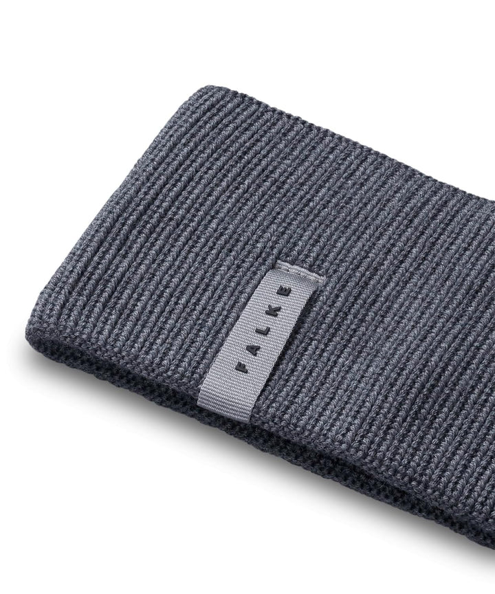 FALKE Unisex Stirnband Basic Merino Ultrafine Rib U Hb Wolle schnelltrocknend warm 1 Stück, Grau Dar
