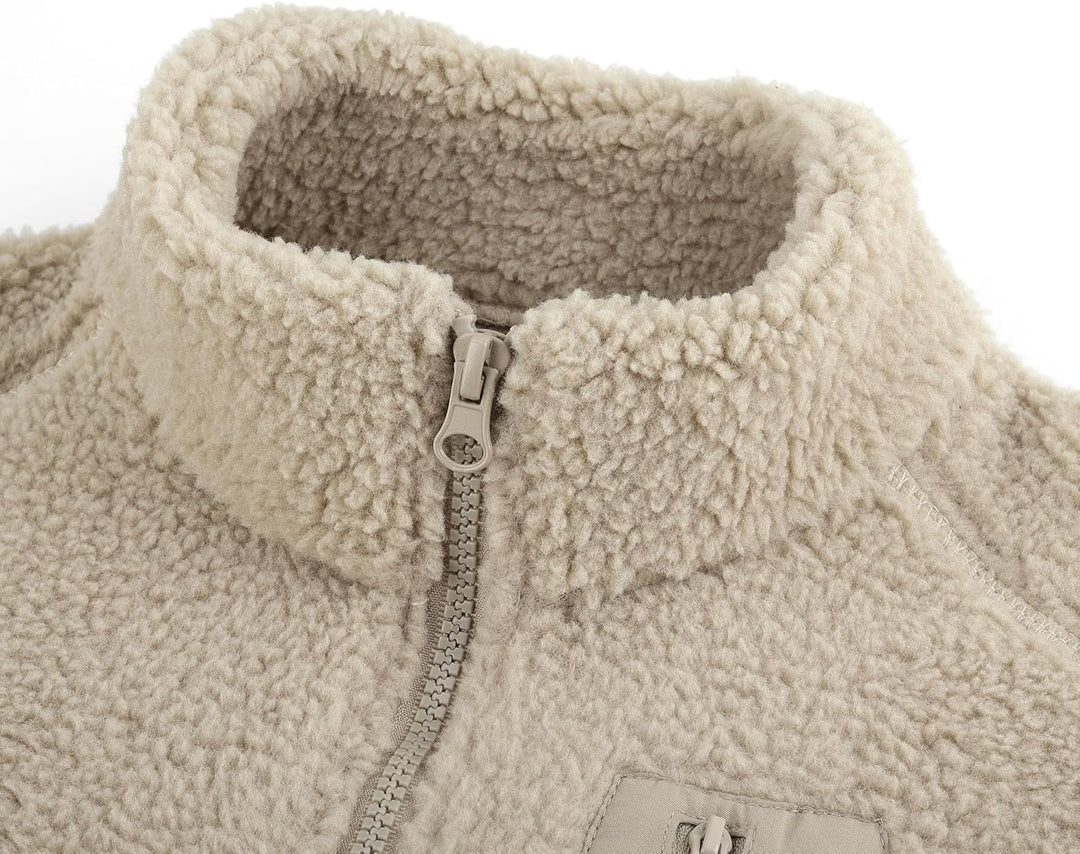 Kleinkind Kinder Polarfleece Weste Verdicken Kinder Stehkragen Reissverschluss Ärmellose Jacke Elter