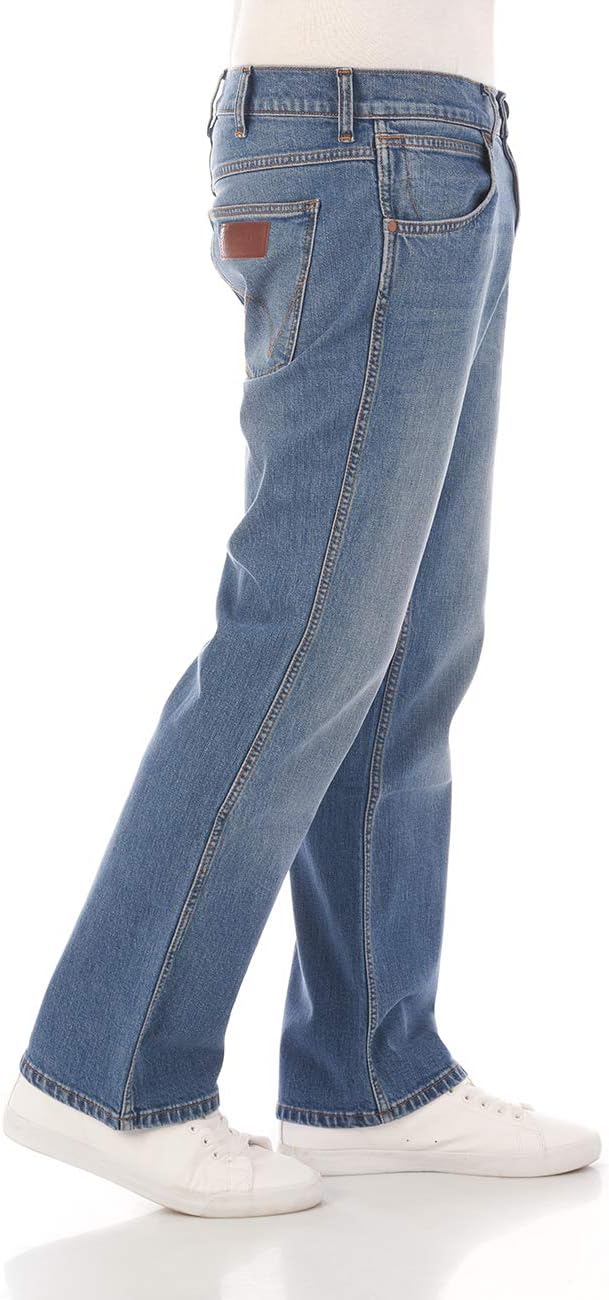 Wrangler Jeans Herren Stretch Bootcut Jacksville Jeanshose Hose Denim Schwarz Blau 30 31 32 33 34 36