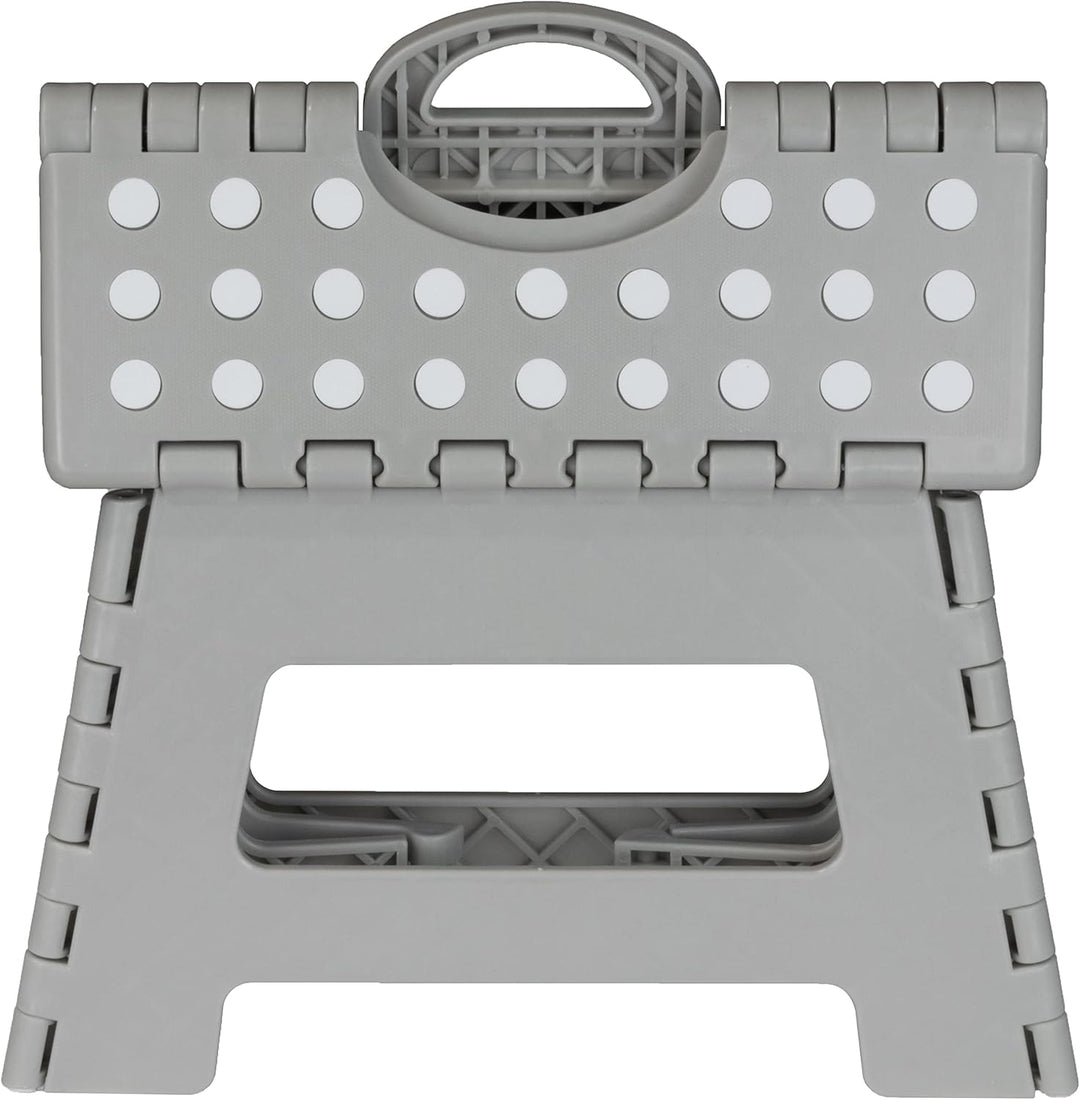 Deco4Me Tritthocker klappbar 22 cm hoch, belastbar bis 150 kg, 1 Stufe, rutschfest - Faltbarer Klapp
