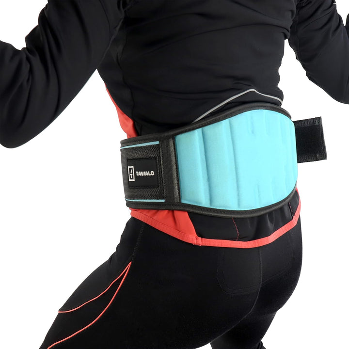Gewichthebergürtel, Fitnessgürtel, in blau, grau und rot, Grössen M bis XL, bequem, sicher und extra