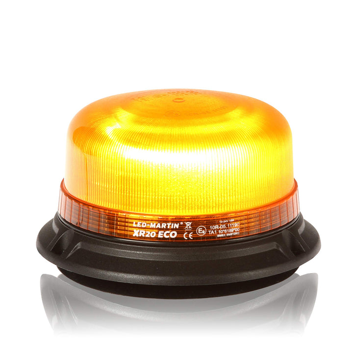 LED-MARTIN® Rundumleuchte - XR20 ECO - 12V/24V - Orange - Gelb - Magnetfuss - 3,5m Kabel - ECE-R65 -