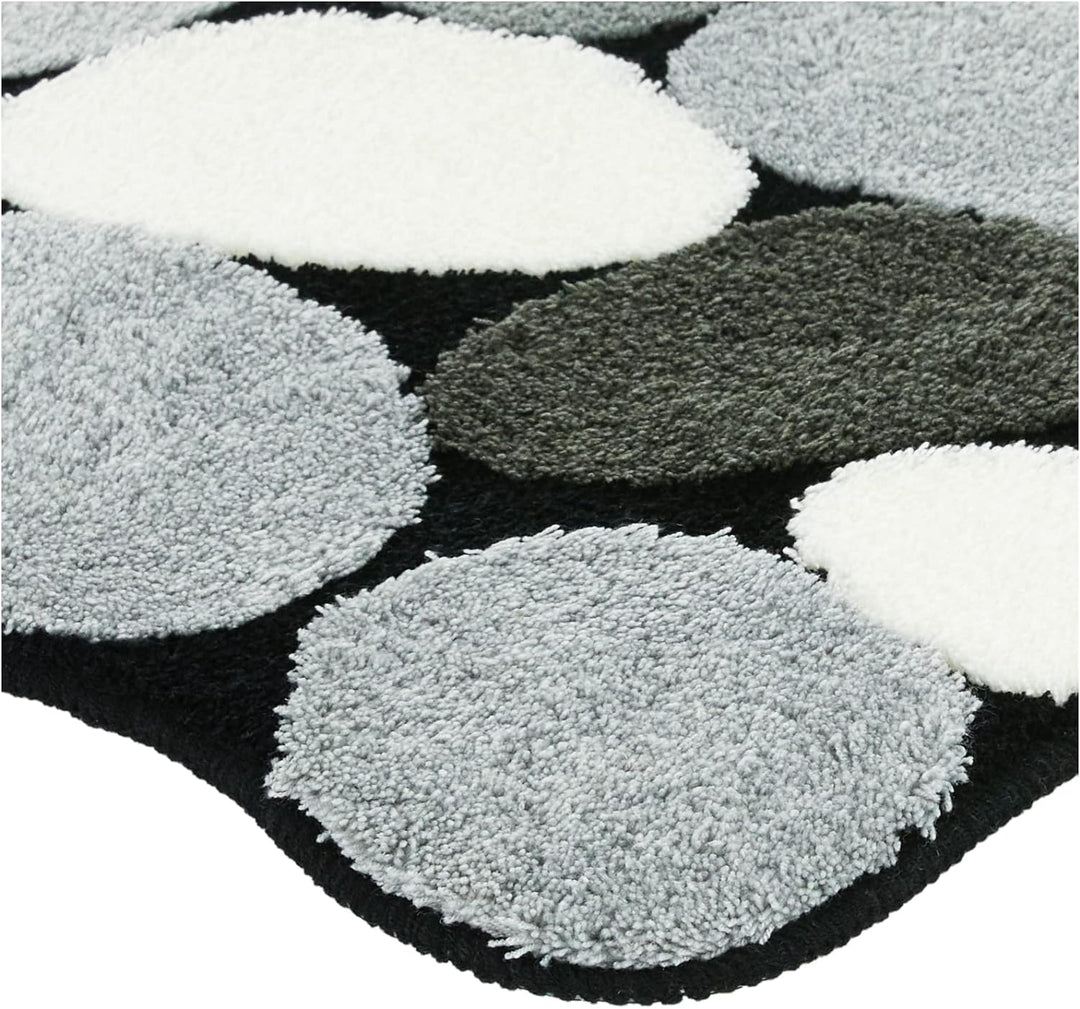 Kleine Wolke 8972926331 Badteppich Stone , 55 x 65 cm, schwarz 55 x 65 cm Schwarz, 55 x 65 cm Schwar