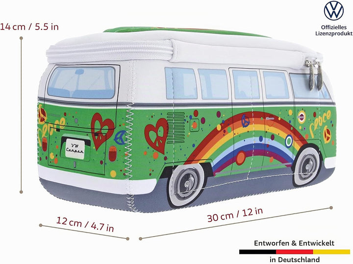 BRISA VW Collection - T1 Bulli Bus Kulturbeutel Kosmetiktasche | Volkswagen Universaltasche Waschbeu