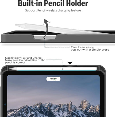 Antbox Hülle für iPad Mini 6. Gen 2021 8.3 Zoll mit Apple Pencil Halter Auto Schlaf/Wach Funktion PU