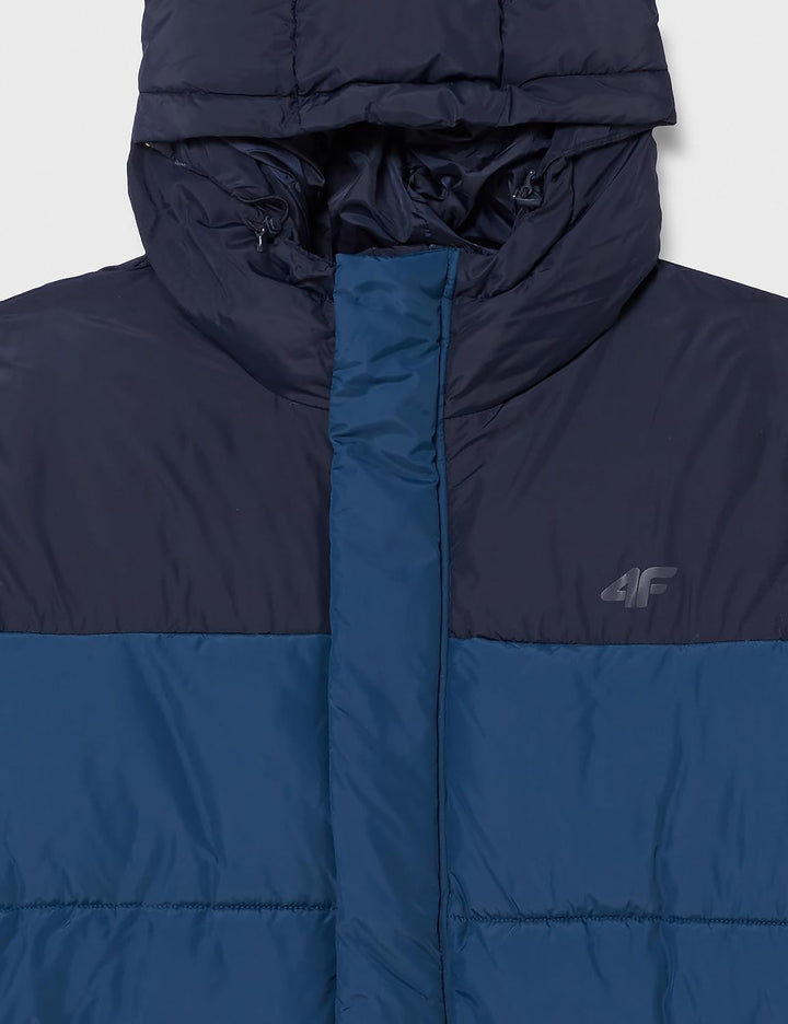 4F Herren Mantel S Marineblau, S Marineblau