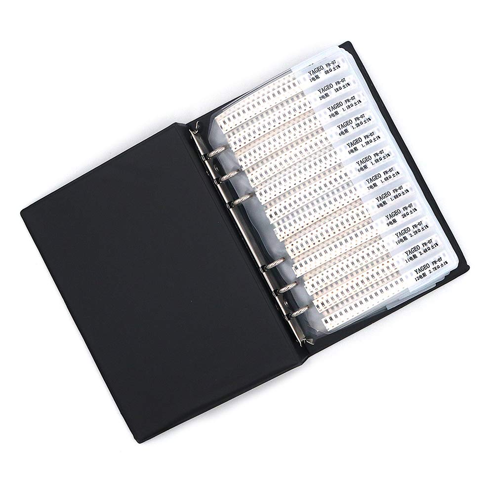 DollaTek 1% 1206 SMD Resistor Assorted Folder (0 Ohm-10M Ohm) 170value x 50pcs = 8500 Stück Musterbu